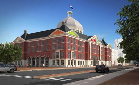 zicht vanaf Toernooiveld