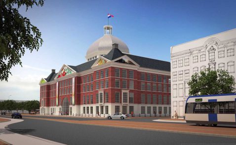 zicht naar Lange Voorhout