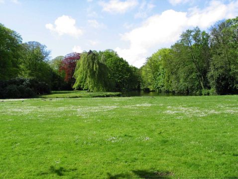 Zicht op Zochers park Oosterbeek vanuit het Landhuis
